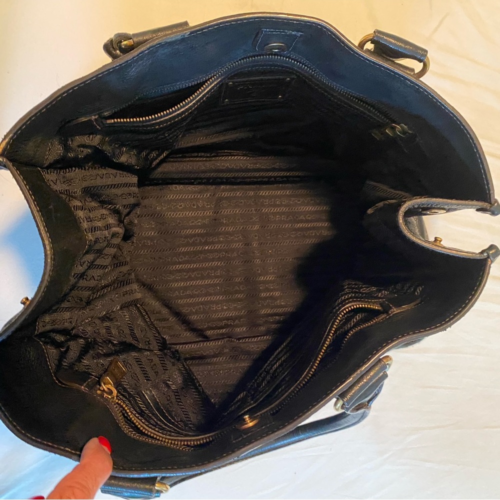 Prada Midnight Blue Leather Handbag - Picture 4 of 8